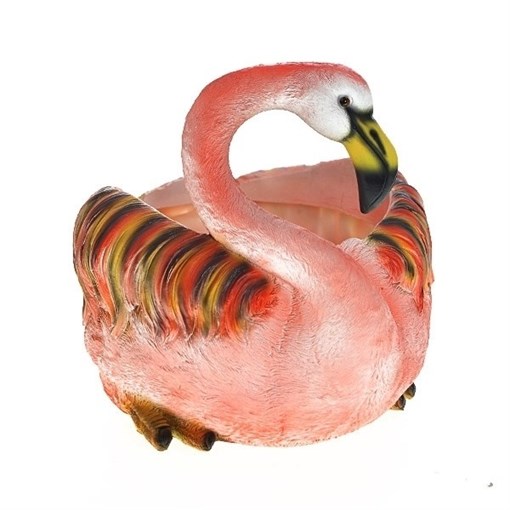 Кашпо декоративное Фламинго H25D15 см. - фото 251947