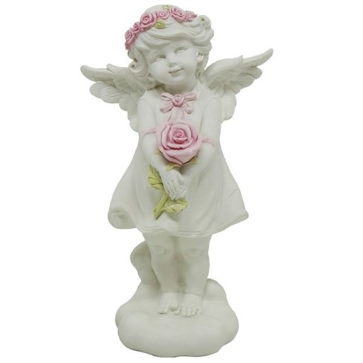 Фигурка декоративная Ангелочек счастья L14W9.5Н25см - фото 252077