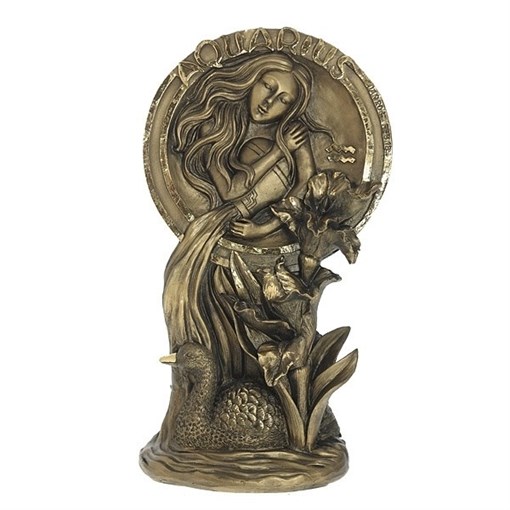 Фигурка декоративная Знак зодиака Водолей цвет: сусальное золото L15W6H26см - фото 252338