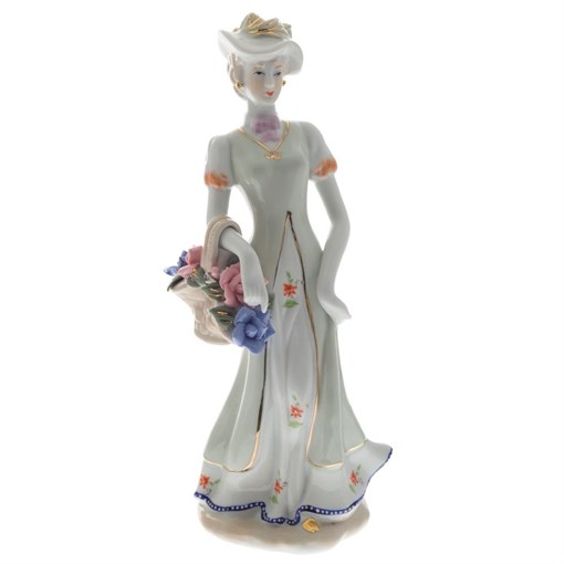 Фигурка декоративная "Девушка", L14 W10 H29 см - фото 253196