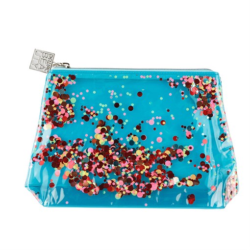 Косметичка Dewal Beauty серия "Модница",бирюзовая 20х5х16см - фото 254476