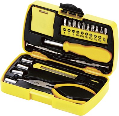 Набор инструментов Stinger, 20 инструментов, в пластиковом кейсе, 160х40x90 мм - фото 255595