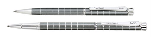 Набор Pierre Cardin PEN and PEN: ручка шариковая + роллер. Цвет - серый. - фото 256063