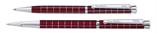 Набор Pierre Cardin PEN and PEN: ручка шариковая + роллер. Цвет - т.красный. - фото 256066