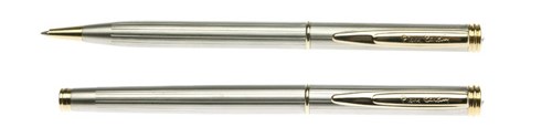 Набор: ручка шариковая + роллер Pierre Cardin PEN and PEN,   Корпус - латунь.Упаковка Е или E-1 - фото 256071