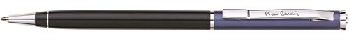 Шариковая ручка Pierre Cardin GAMME, цвет - черный/колпачок "синий металлик". Упаковка Е или E-1 - фото 256188