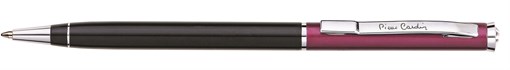 Шариковая ручка Pierre Cardin GAMME, цвет - черный/колпачок вишневый. Упаковка Е или E-1 - фото 256200
