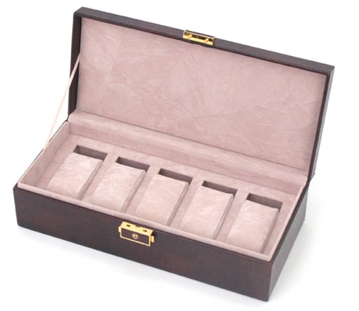 Шкатулка для мужских аксессуаров Jardin D'Ete, цвет коричневый, "змея", 28,0 x 12,6 x 7,8 см - фото 256965