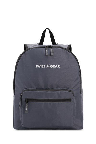 Рюкзак SWISSGEAR складной, серый, полиэстер, 33,5х15,5x40 см, 21 л - фото 257501