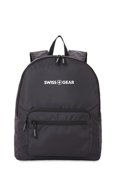 Рюкзак SWISSGEAR складной, черный, полиэстер, 33,5х15,5x40 см, 21 л - фото 257505