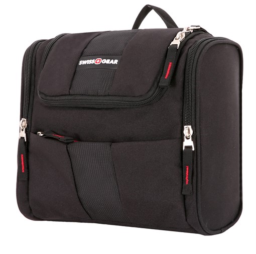 Несессер SWISSGEAR, чёрный, полиэстер, 26х7х23 см - фото 257533