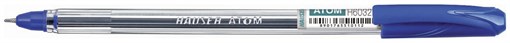 Шариковая ручка Hauser Atom, пластик, цвет синий - фото 257965