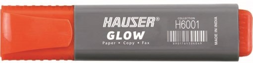Текстовыделитель Hauser Glow, цвет оранжевый - фото 258089