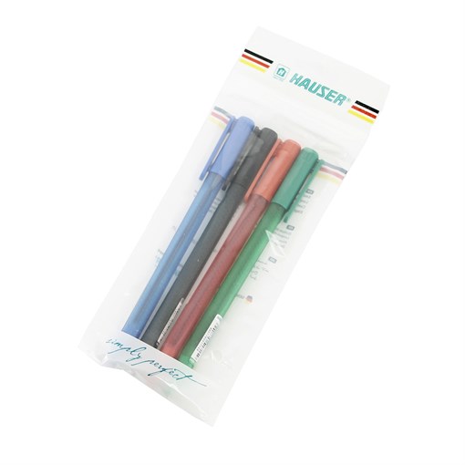 Набор: Шариковая ручка Hauser Pixel - 4шт - фото 258112