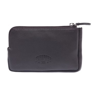 Ключница KLONDIKE Claim, натуральная кожа в коричневом цвете, 12 х 1,5 х 7,5 см - фото 258472