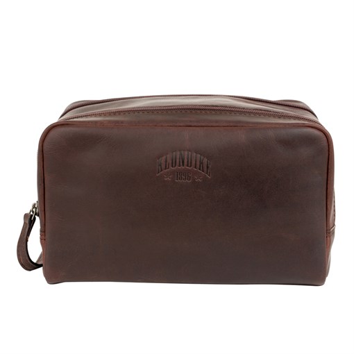 Несессер KLONDIKE DIGGER «Tad», натуральная кожа в темно-коричневом цвете, 25 x 17 x 15 см - фото 258756