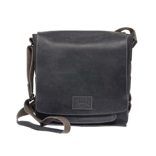 Сумка KLONDIKE Native, натуральная кожа в черном цвете, 35 х 13 х 36 см - фото 258818