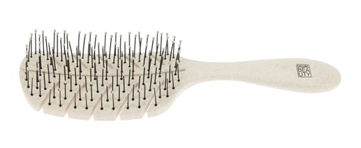 Щетка Dewal Beauty серия "Eco-Friendly", продувная, с нейлоновым штифтом, форма листик - фото 258905