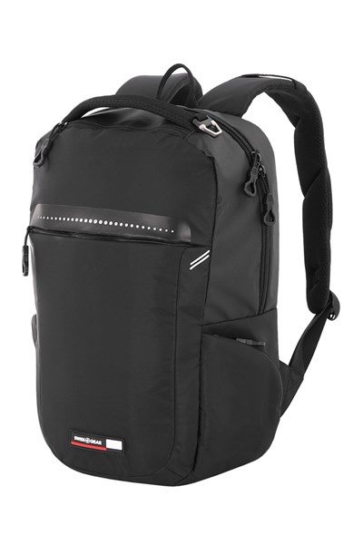 Рюкзак SWISSGEAR 14", черный, полиэстер 600D, 30 x 14,5 x 43 см, 19 л - фото 259317