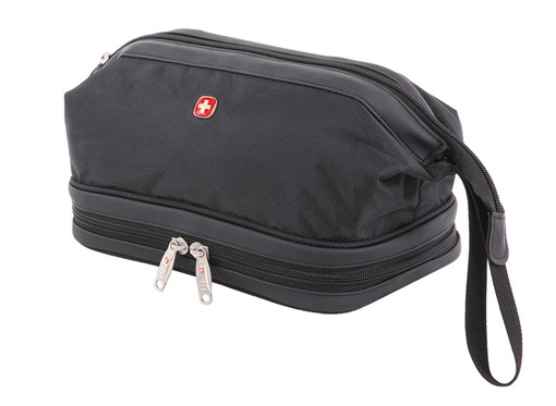 Несессер SWISSGEAR, чёрный, полиэстер, ПВХ, 1680D, 31х17х16 см - фото 259339