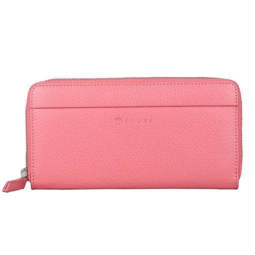 Кошелёк Cross Colors Flamingo, кожа наппа, фактурная, цвет розовый - фото 259356