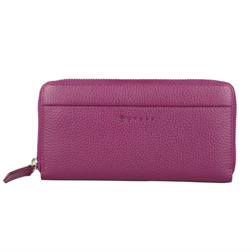 Кошелёк Cross Colors Plum, кожа наппа, фактурная, цвет сливовый - фото 259357