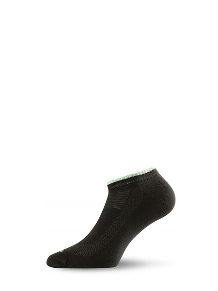 Носки Lasting ARA 906 cotton+nylon, черный с зеленой полоской, размер M (ARA906M) - фото 260252