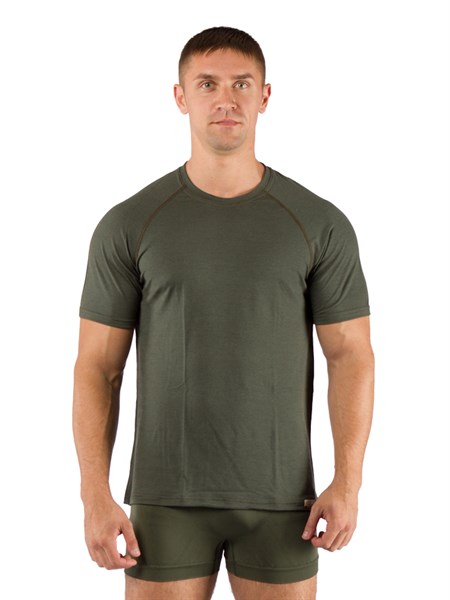 Футболка  мужская Quido/ кор. рукав/ шерсть 160/ зеленый / XL  (Quido6262XL) - фото 260538