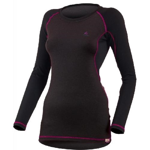 Футболка  женская DITA/ дл. рукав/ шерсть 160/ черный/ S - фото 260771