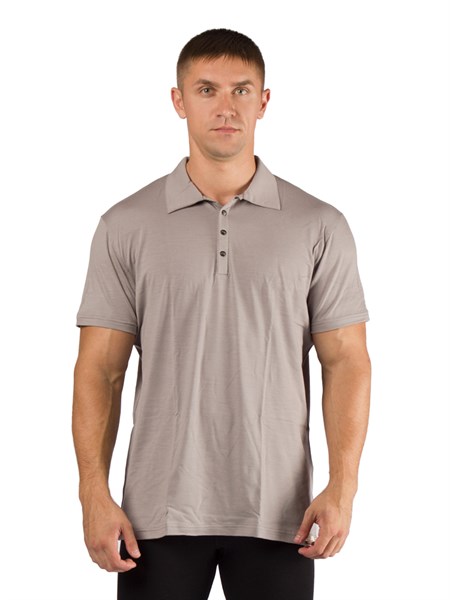 Футболка  мужская DINGO/ кор. рукав/ шерсть 160/ серый / M - фото 260835