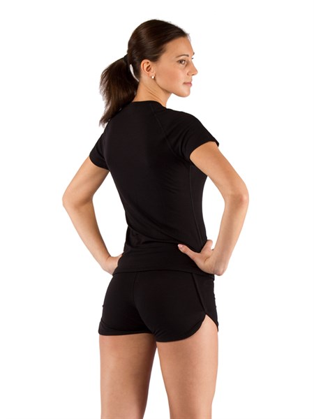 Футболка  женская ATEA/ кор. рукав/ шерсть 160/ черный/ S - фото 260843