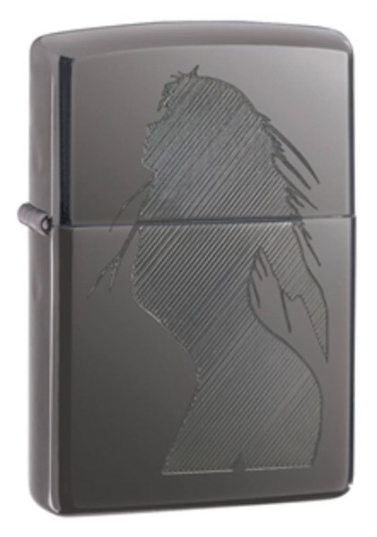 Широкая зажигалка Zippo Seductive Silhouette 20762 - фото 281848