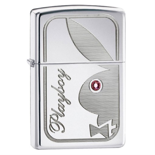 Зажигалка Zippo Playboy Bunny With Pink Stone 24789 - фото 281944