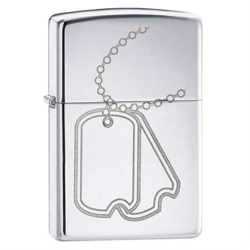 Широкая зажигалка Zippo Dog Tags 24836 - фото 281958