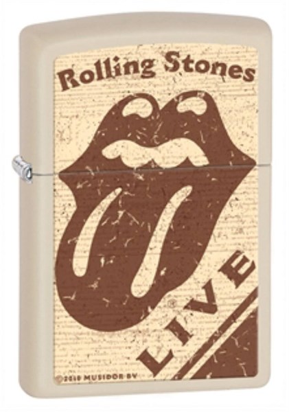 Широкая зажигалка Zippo Rolling Stones 28018 - фото 281979