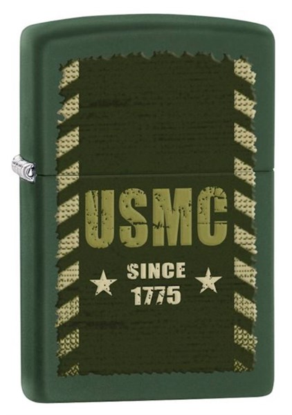 Широкая зажигалка Zippo Marines 28337 - фото 282048
