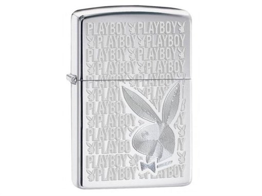 Широкая зажигалка Zippo Playboy 28545 - фото 282139