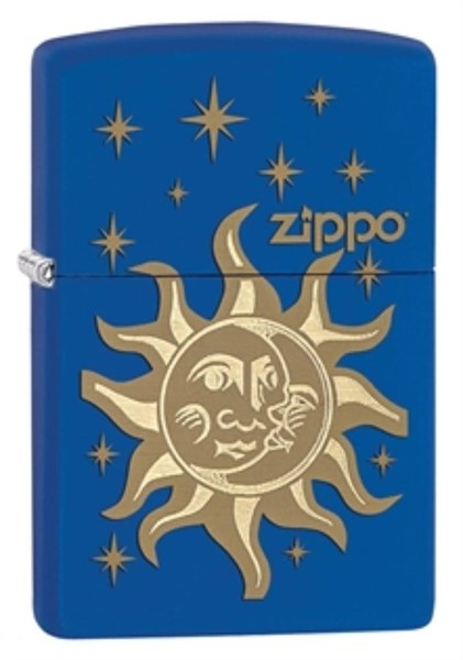 Широкая зажигалка Zippo Sun & Moon 28791 - фото 282194