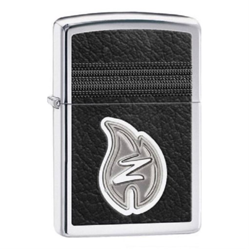 Широкая зажигалка Zippo Leather Stitching with Z 28800 - фото 282200