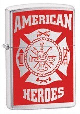 Широкая зажигалка Zippo American Hero Firefighter 24354 - фото 282252