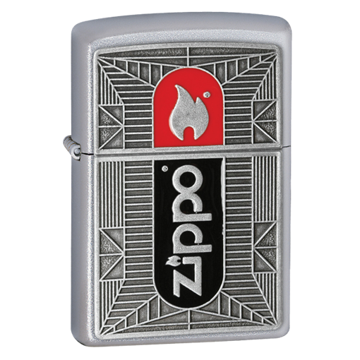 Широкая зажигалка Zippo Flame Emblem 24830 - фото 282260