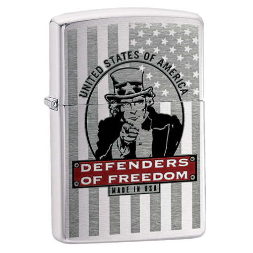 Широкая зажигалка Zippo Defenders 24185 - фото 282302