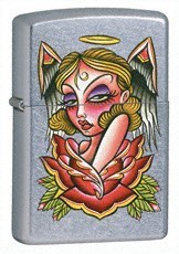 Широкая зажигалка Zippo Evil Angel 24071 - фото 282308
