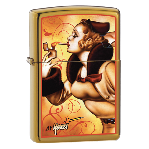 Широкая зажигалка Zippo Mazzi Zippo Windy 24745 - фото 282345