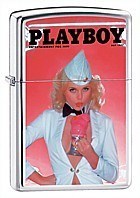 Широкая зажигалка Zippo Playboy 20951 - фото 282365