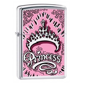 Широкая зажигалка Zippo Princess 24313 - фото 282375