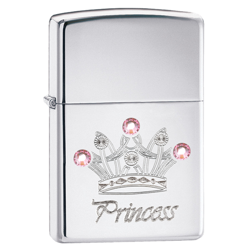 Широкая зажигалка Zippo Prncss crwn 24743 - фото 282376