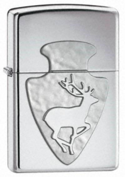 Широкая зажигалка Zippo Trophy buck 21196 - фото 282403