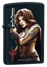 Широкая зажигалка Zippo Vaelen 24281 - фото 282405