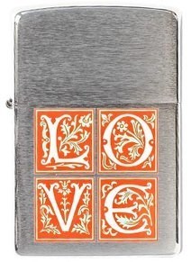 Широкая зажигалка Zippo LOVE 200 - фото 282522